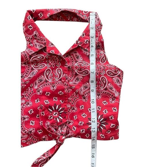 Girl Tribe Red Bandana Halter Top – Child’s Size (Fits XS) - Picture 5 of 5